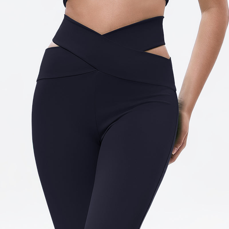 Environmentally friendly renewable polyester fabric hip-lifting trousers outdoor sports yoga pants