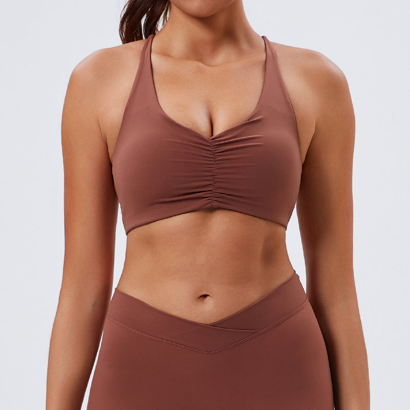 Environmentally friendly renewable fabric sexy versatile fitness yoga vest