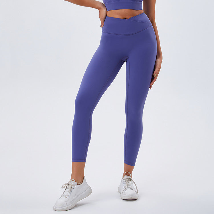 Eco-Friendly Recycled Fabric Cross Yoga Pants