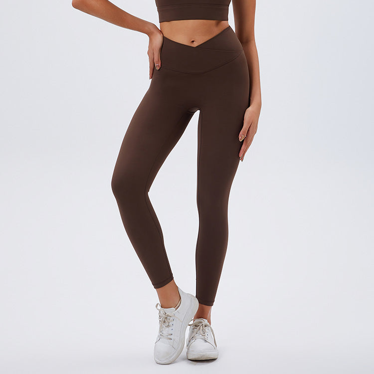 Eco-Friendly Recycled Fabric Cross Yoga Pants