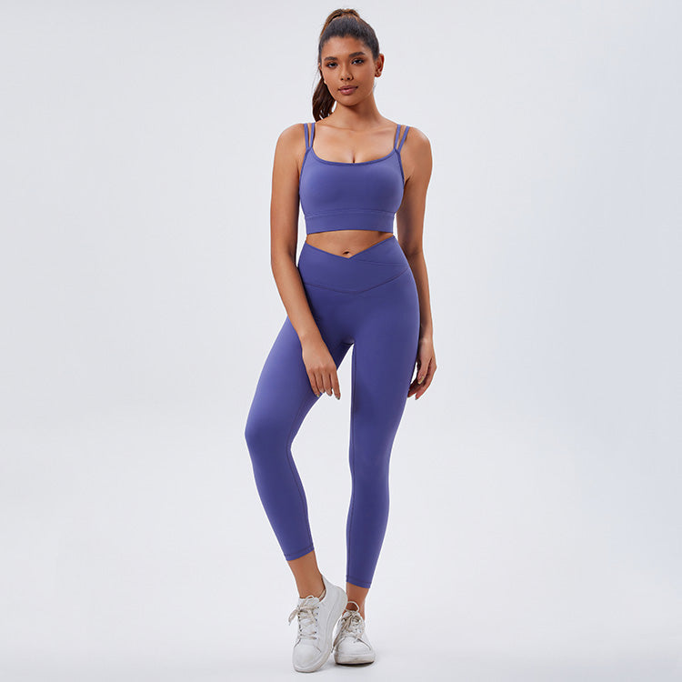 SAMPLE - Eco-Friendly Recycled Fabric Cross Yoga Pants