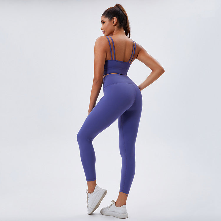 Eco-Friendly Recycled Fabric Cross Yoga Pants