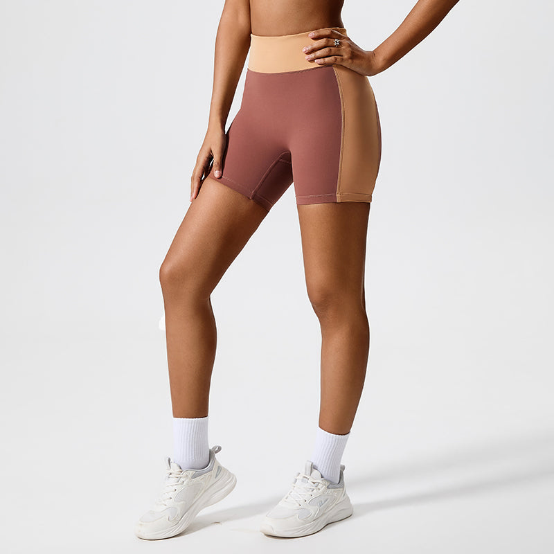 Outdoor sports fitness pants environmentally friendly fabric high elastic hip tight yoga pants