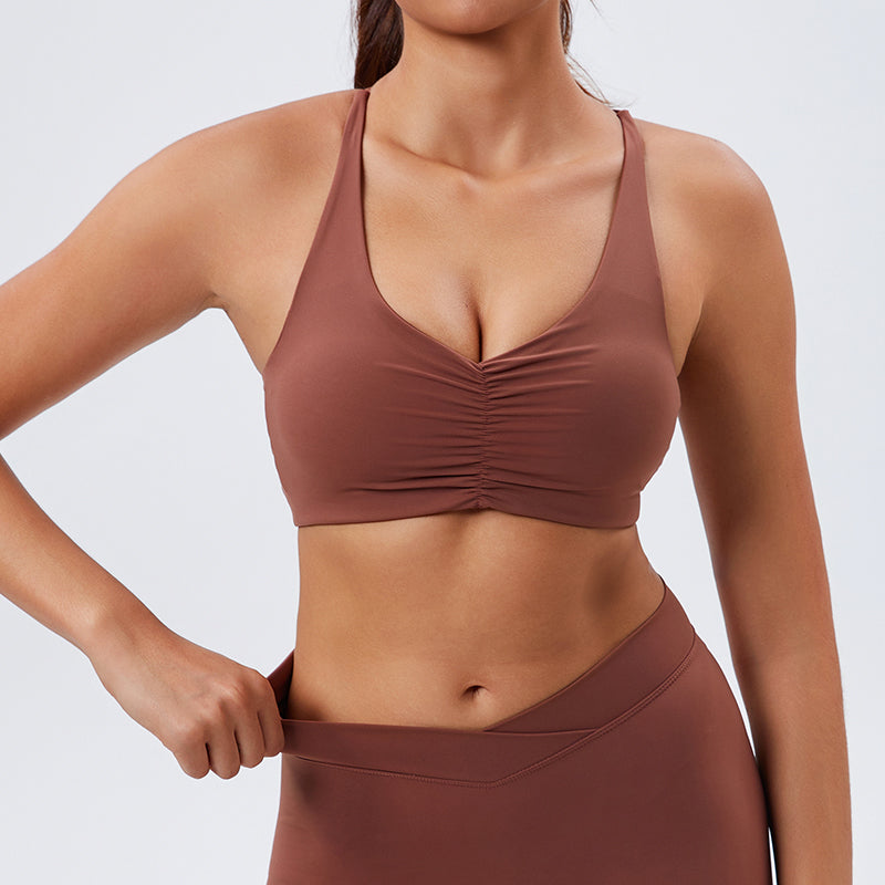 Environmentally friendly renewable fabric sexy versatile fitness yoga vest