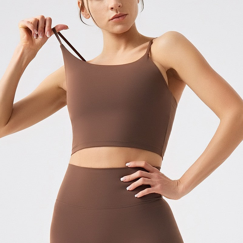 SAMPLE - Environmentally Friendly Recycled Fabric Suspender Yoga Top