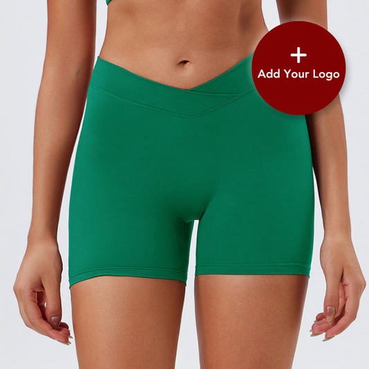 Professional environmentally friendly recycled fabric peach hip hip lift yoga shorts